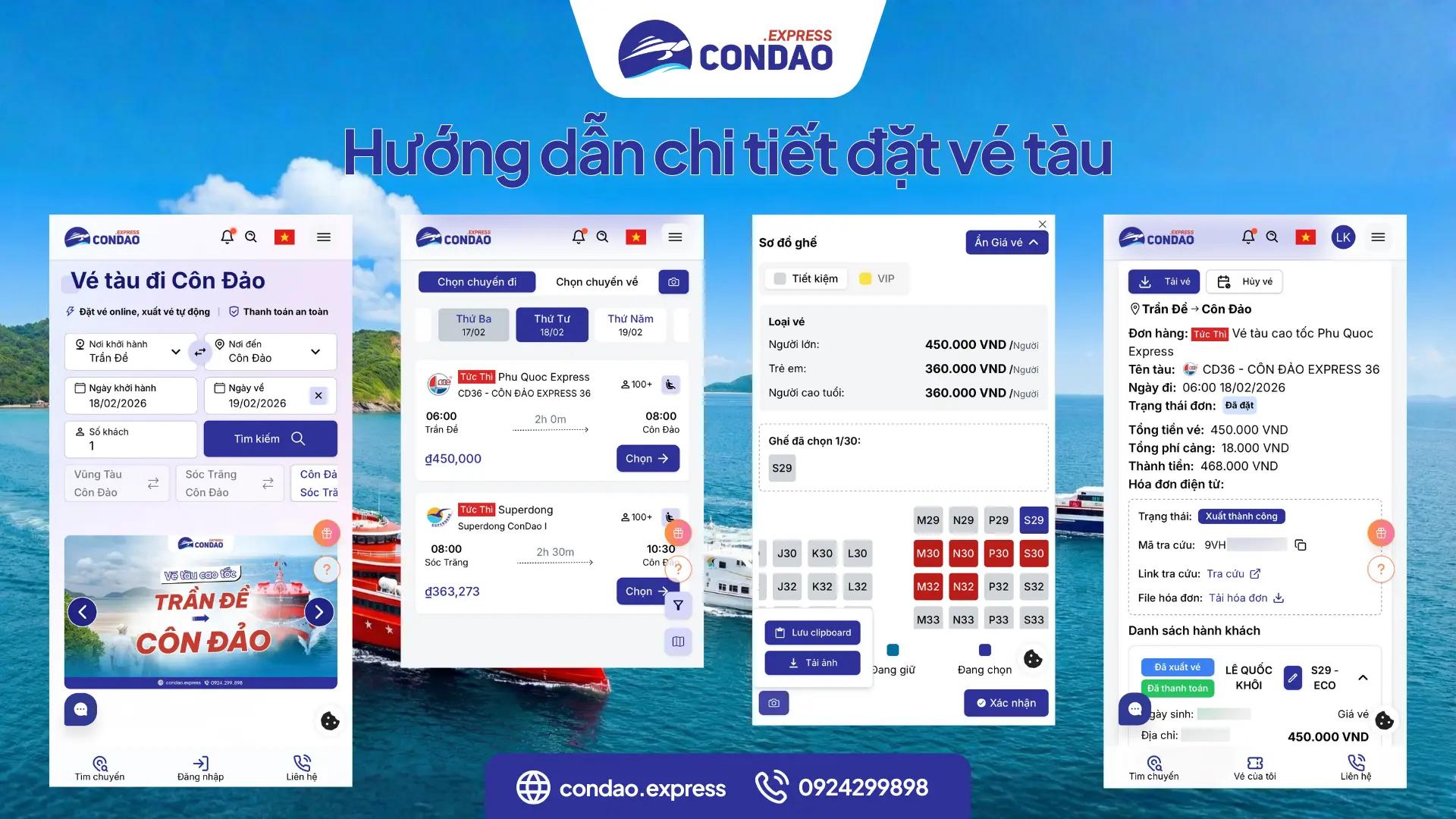 Hướng dẫn Đặt vé tàu và Mẹo tính năng hay