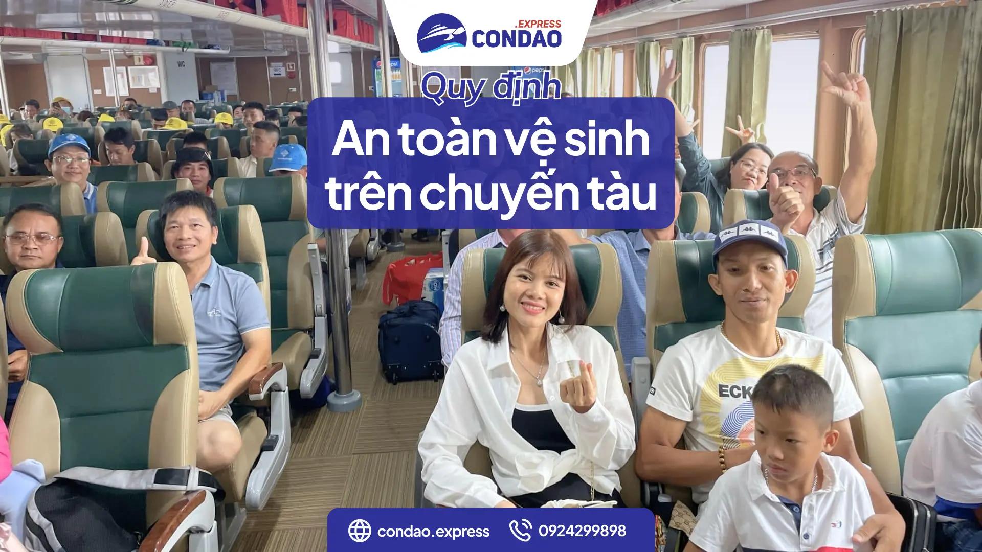 Quy đình an toàn vệ sinh trên chuyến tàu