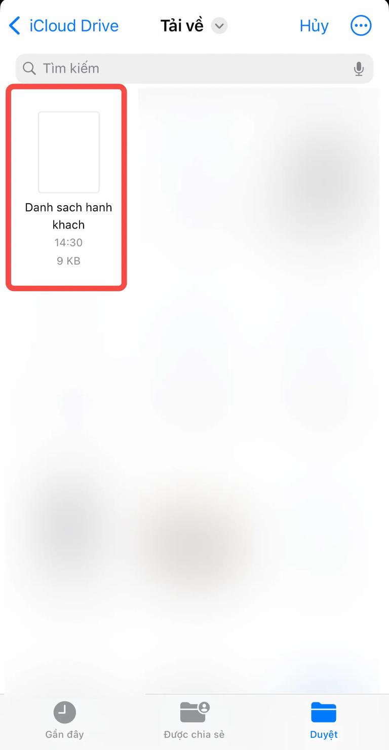 Chọn nơi lưu file