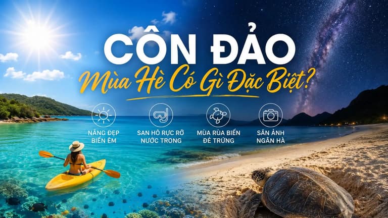 Côn Đảo mùa hè tạo điều kiện cho nhiều hoạt động