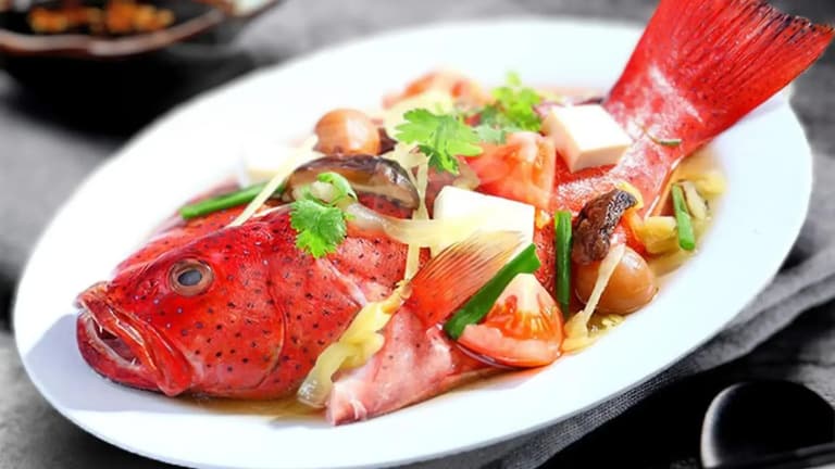 Hải sản Côn Đảo cá mú đỏ
