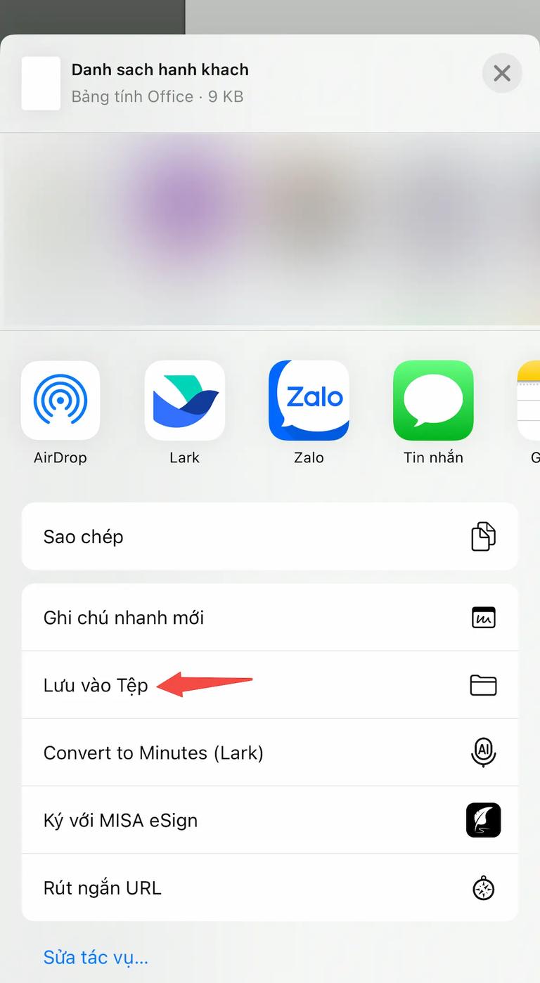 Lưu vào tệp