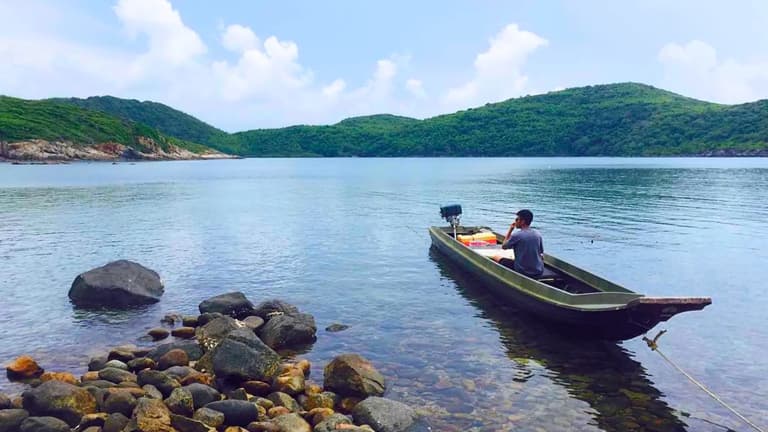 Mùa khô là thời điểm lý tưởng đến Vịnh Đầm Tre