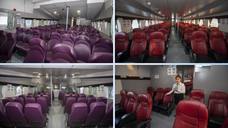 Nội thất bên trong tàu cao tốc Superdong
