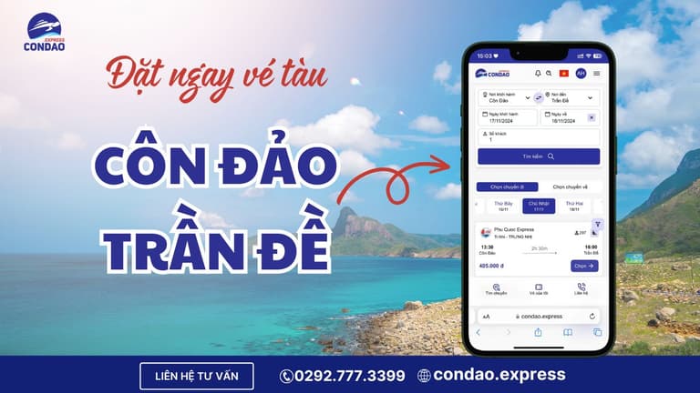 Thông tin vé tàu Côn Đảo Trần Đề Phú Quốc Express
