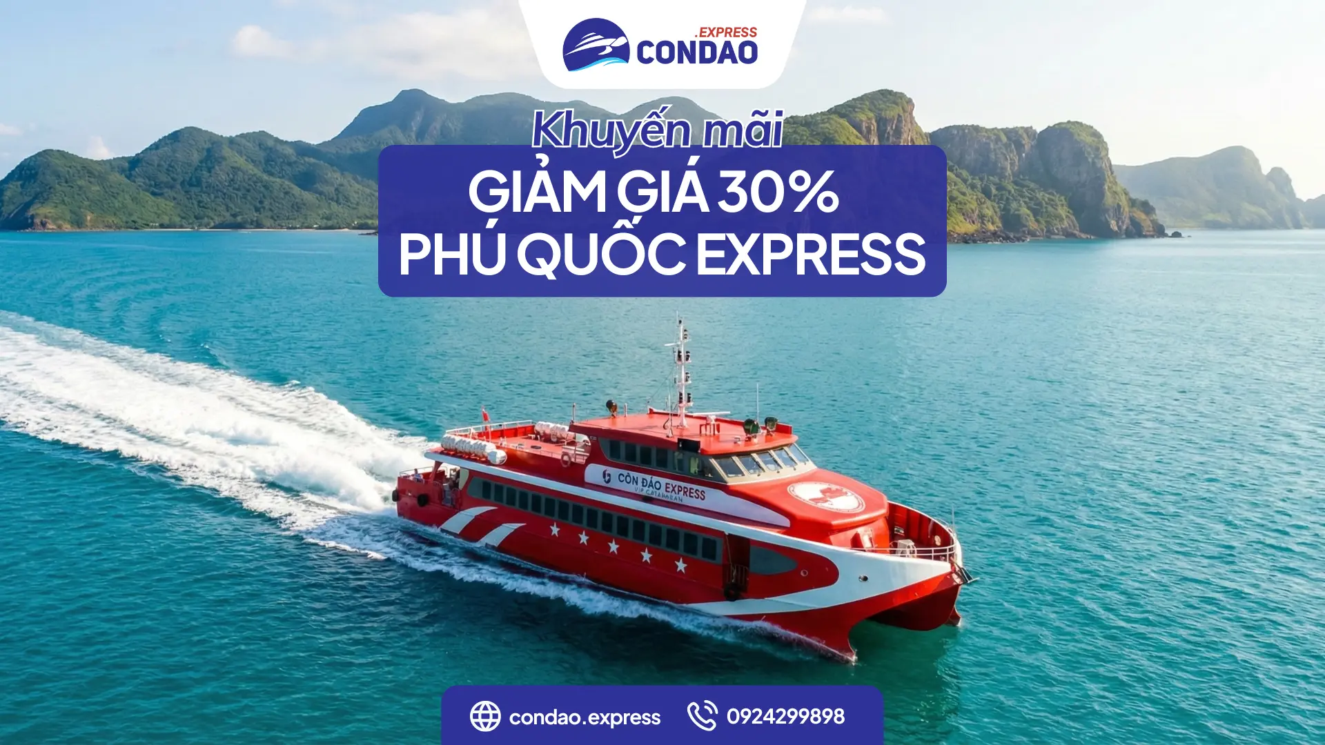 Khuyến mãi 30% giá vé Phú Quốc Express Trần Đề – Côn Đảo