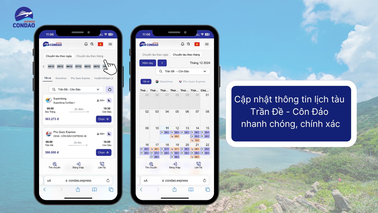 Cập nhật thông tin lịch tàu Trần Đề Côn Đảo nhanh chóng