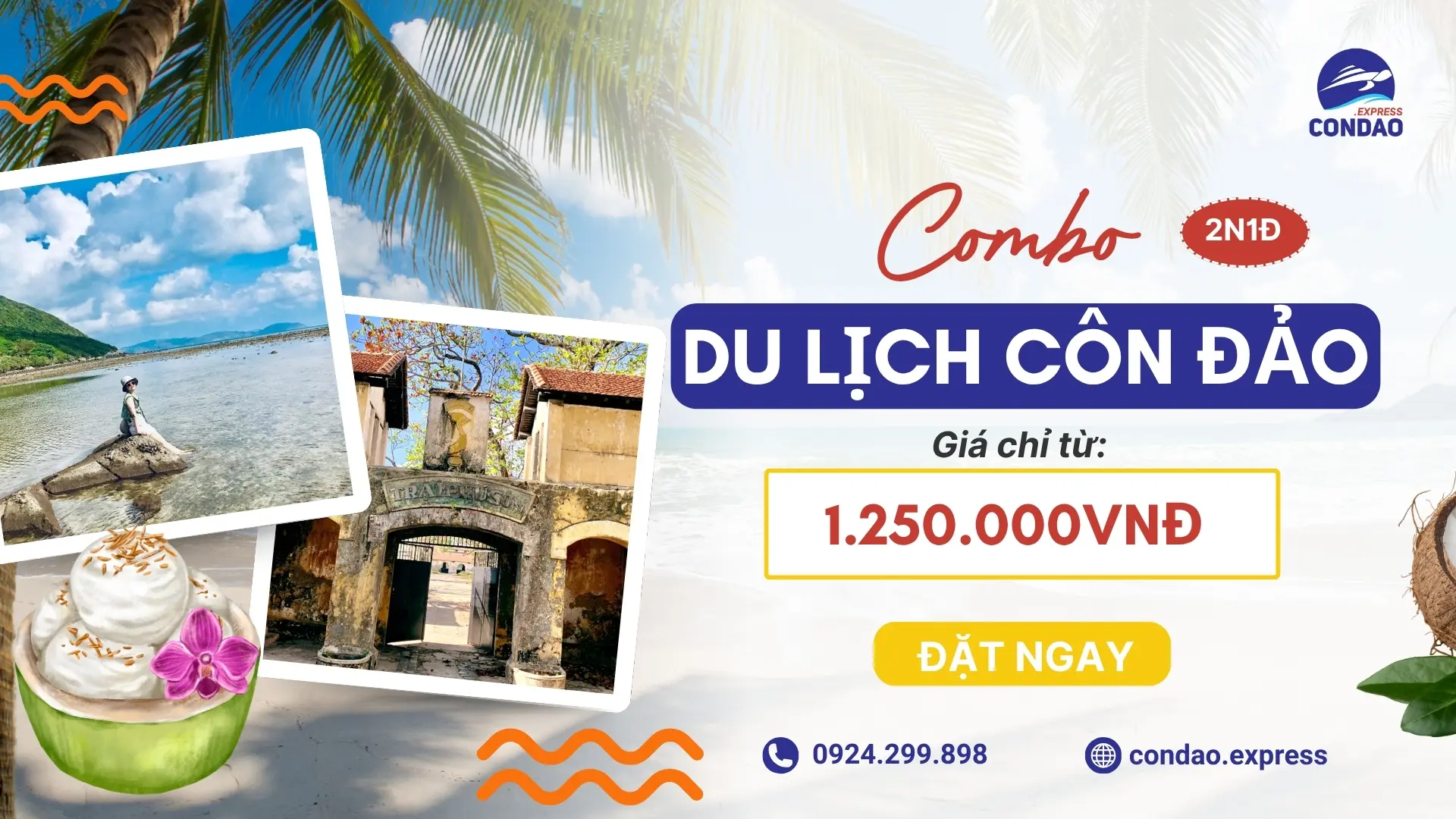 Đặt combo Côn Đảo 2 ngày 1 đêm
