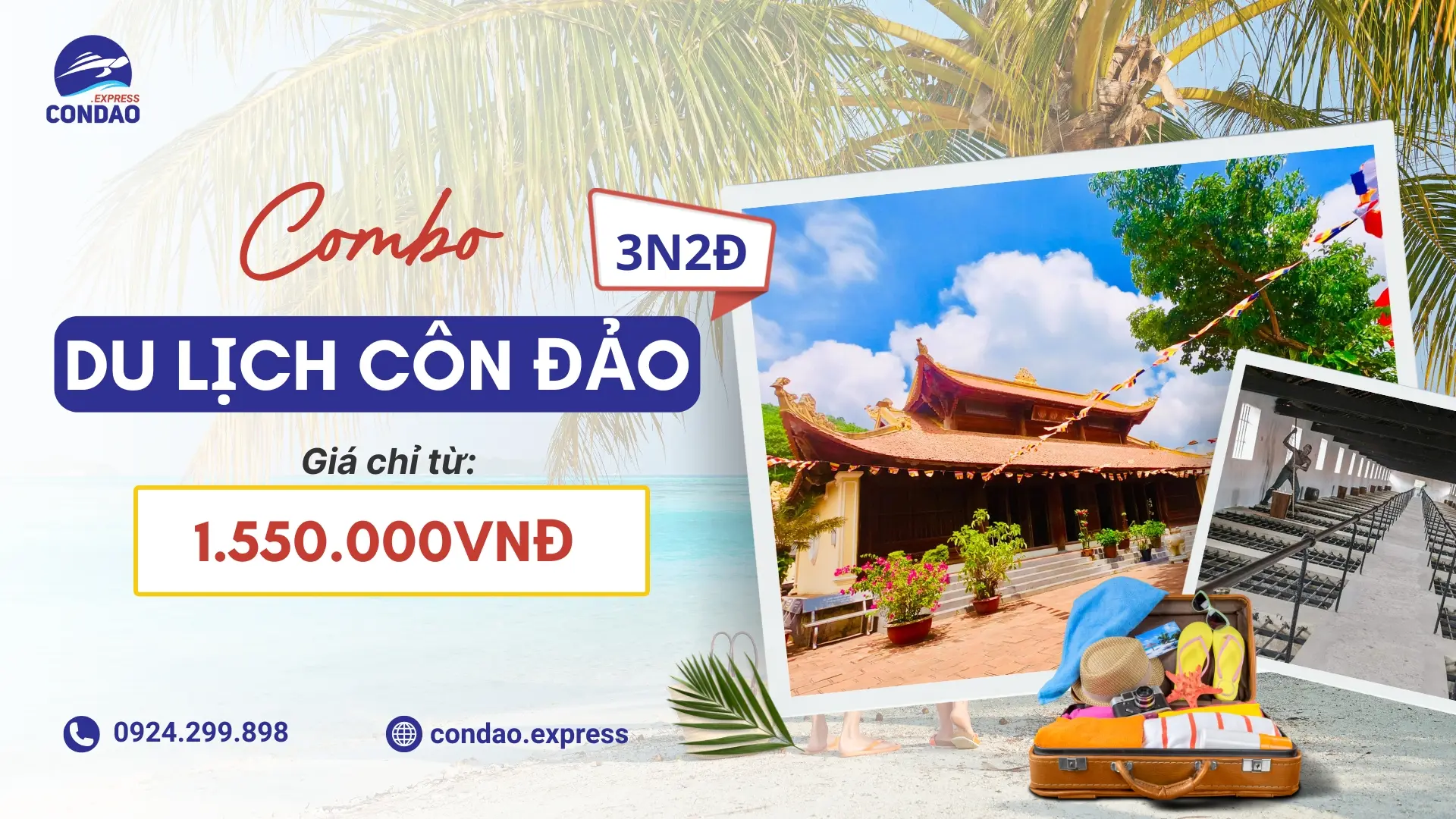 Đặt combo Côn Đảo 3 ngày 2 đêm