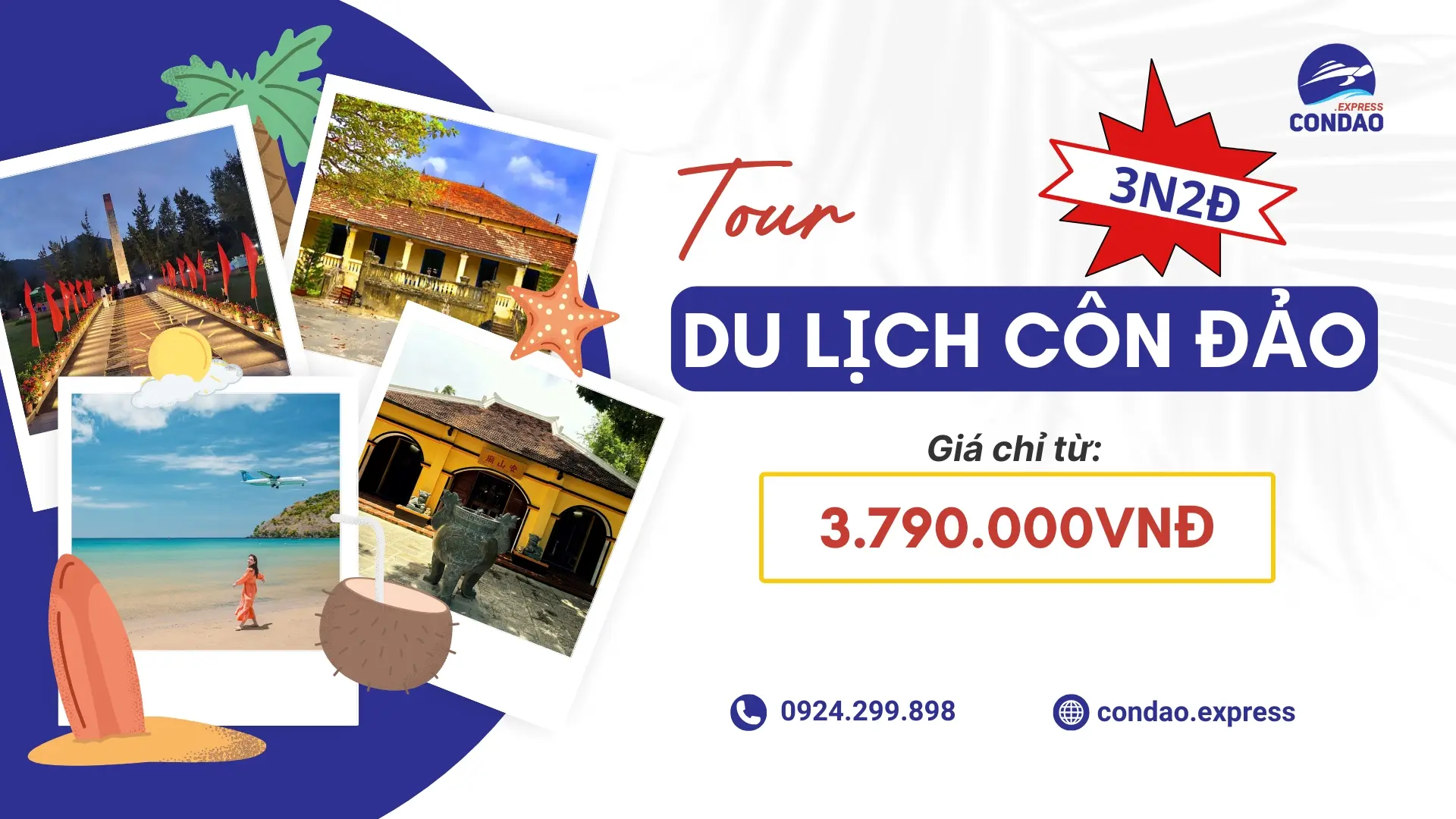 Đặt tour Côn Đảo 3 ngày 2 đêm