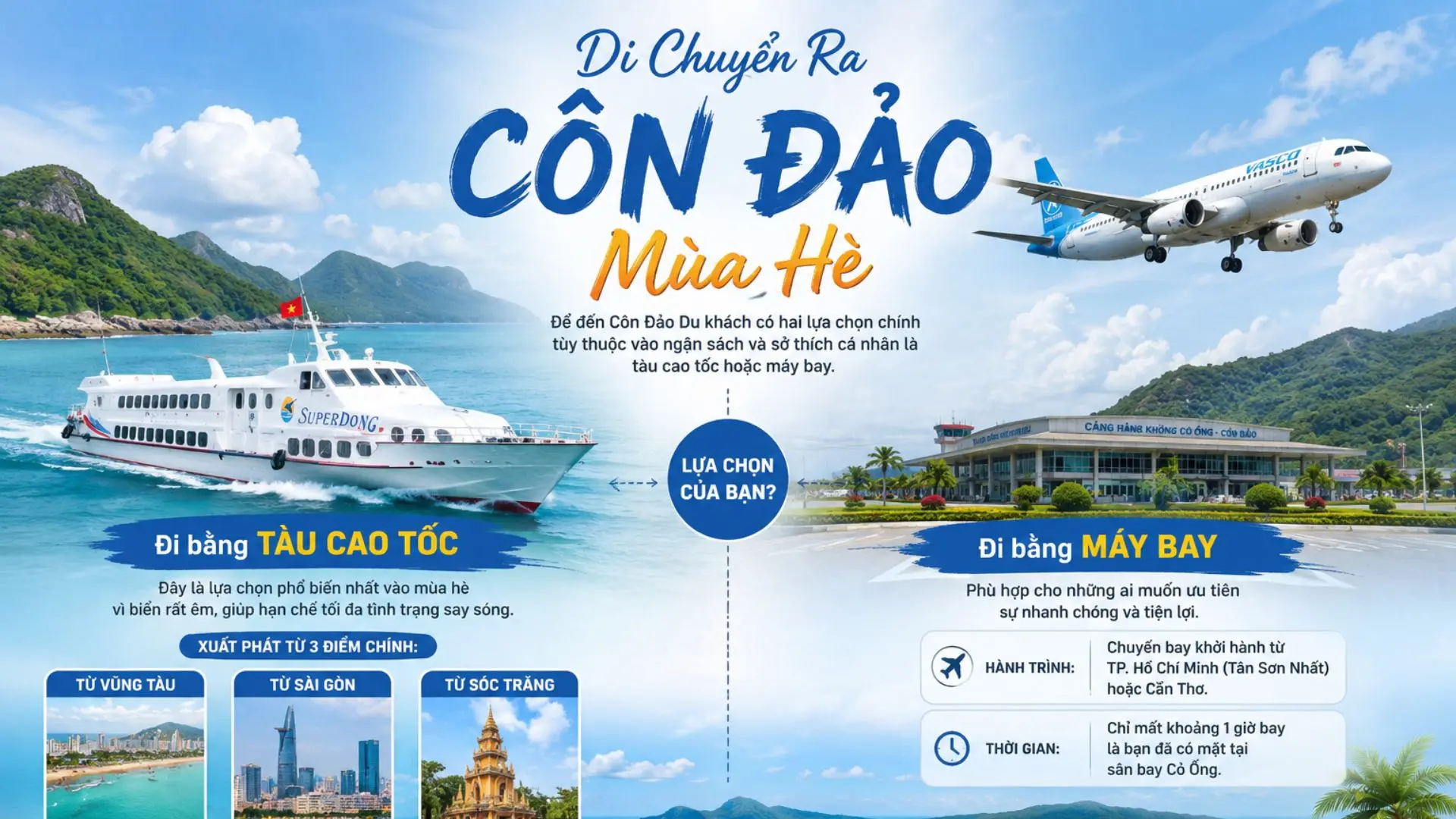 Di chuyển ra Côn Đảo mùa hè