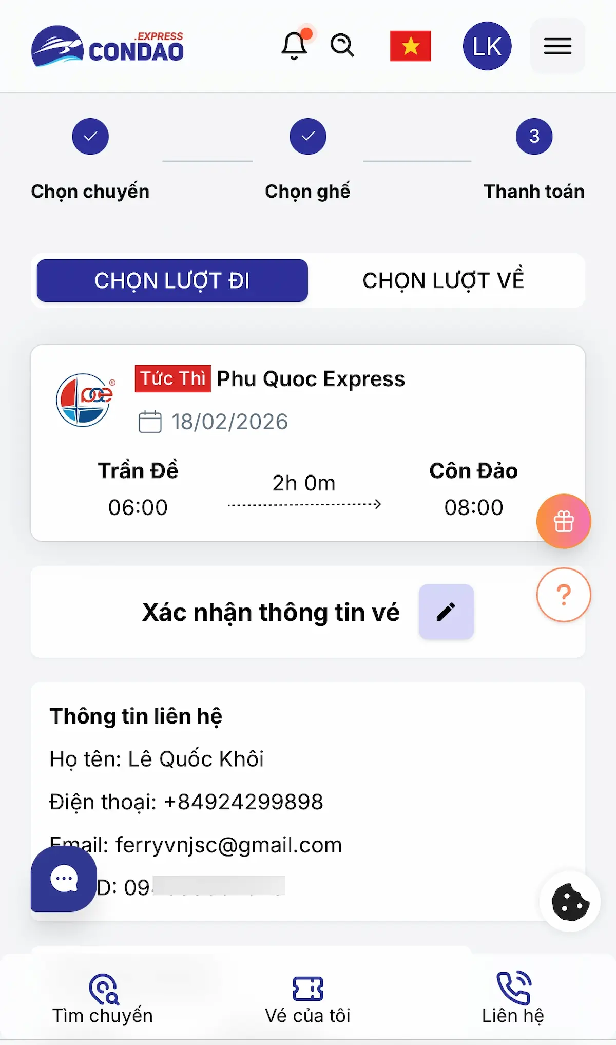 Kiểm tra lượt đi