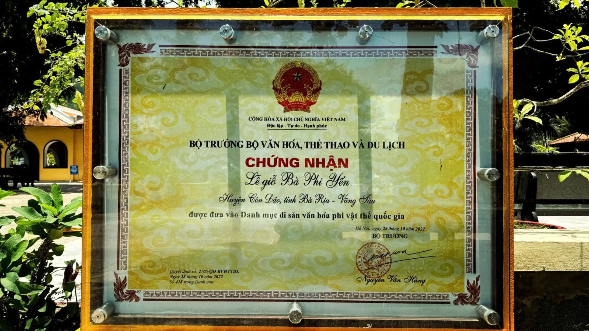 Lễ giỗ bà Phi Yến được công nhận là di sản văn hóa phi vật thể Quốc Gia