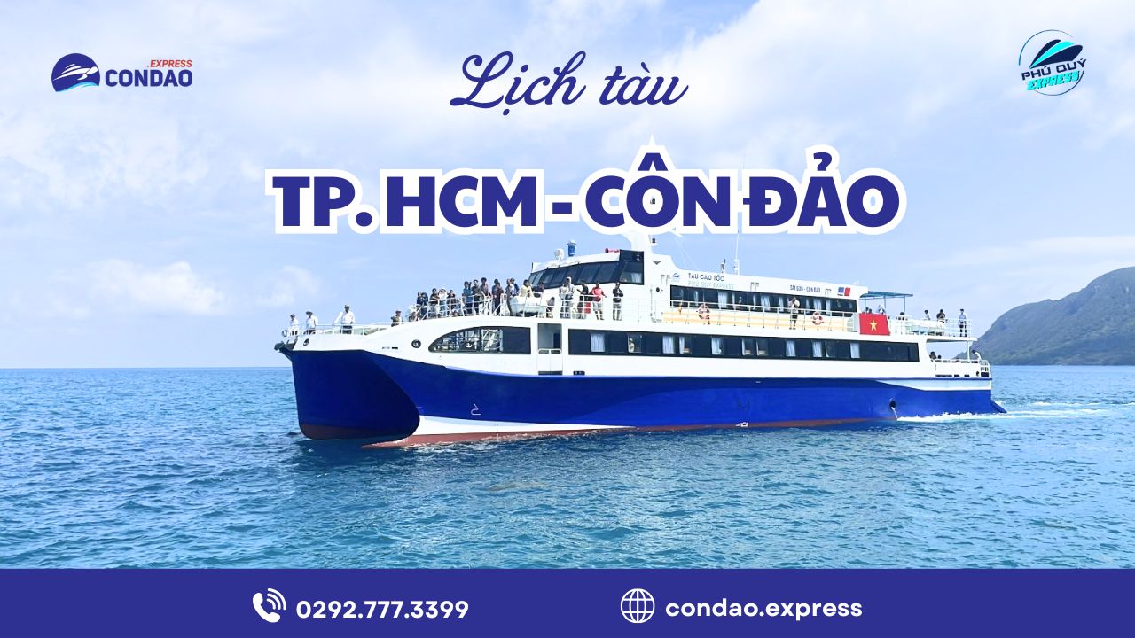 Lịch tàu TP Hồ Chí Minh Côn Đảo 2026 thời gian thực