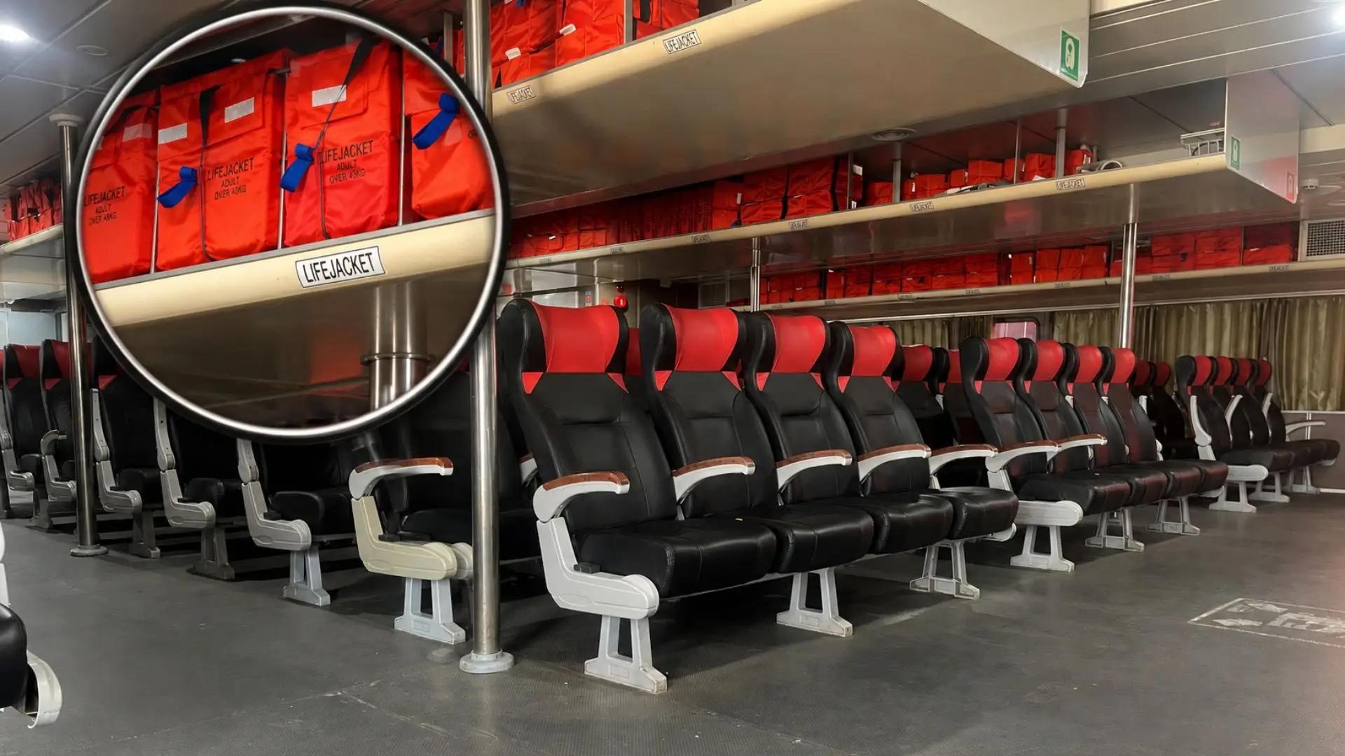 Tàu Phú Quốc Express Trần Đề Côn Đảo trang bị phao cứu sinh