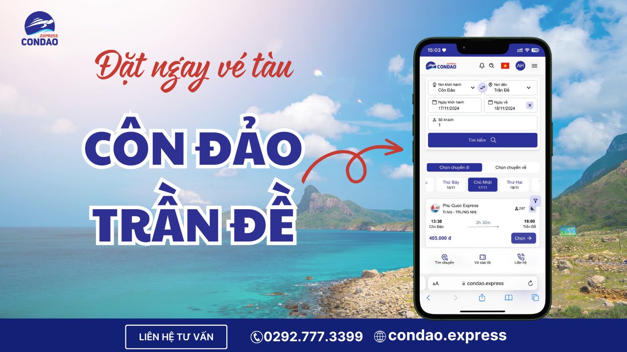 Thông tin vé tàu Côn Đảo Trần Đề Phú Quốc Express